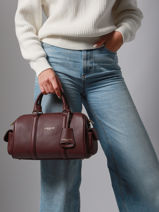 Handtassen Milano Ana Leder Lancaster Violet milano ana 108-vue-porte